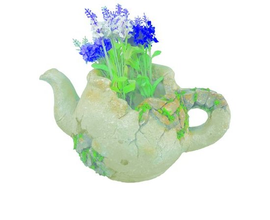 Dekorácia MagicHome Gecco, Džbán s kvetináčom, magnesia, 40x23x20 cm