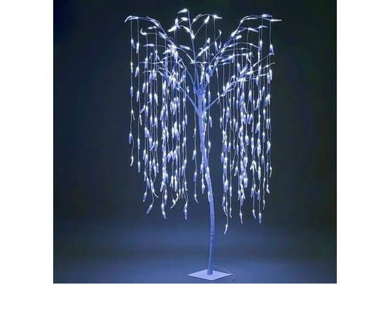 Stromček MagicHome Vianoce, vŕba, 384x LED, studená biela, 180 cm