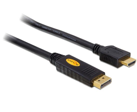 Delock kabel DisplayPort samec na HDMI samec, délka 3m