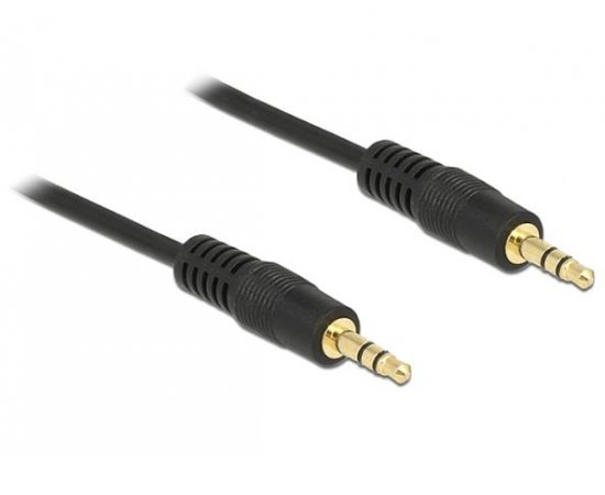 Delock Stereo Jack Cable 3.5 mm 3 pin male &gt; male 3 m black