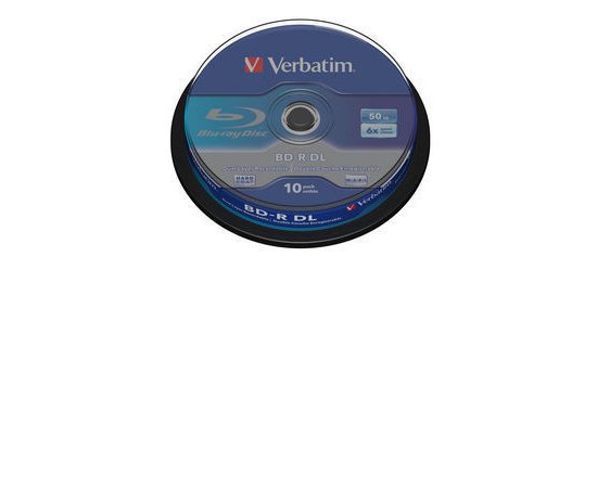 VERBATIM BD-R DL 50GB, 6x, spindle 10 ks