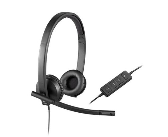 Logitech náhlavní souprava Headset H570e, černá, stereo