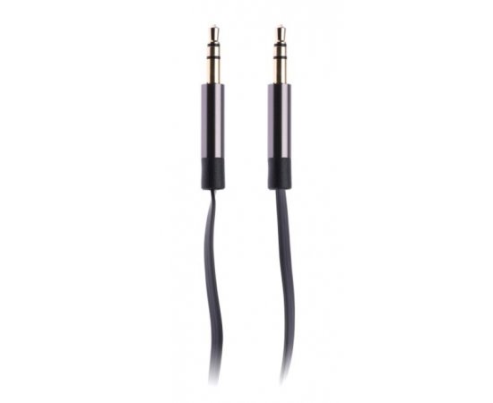 CONNECT IT 3,5mm propojovací audio jack kabel, plochý, 1m