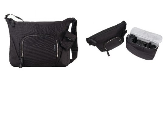 Crumpler Doozie Photo Sling - black / dk.metallic silver