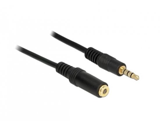 Delock prodlužovací kabel Audio Stereo Jack 3.5 mm samec / samice IPhone 4 pin 0,5 m