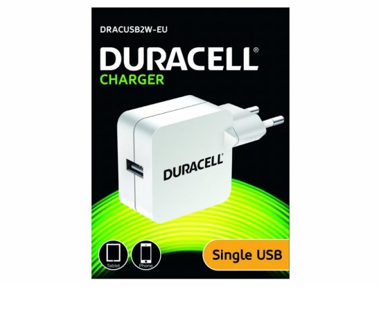 Duracell USB Nabíječka pro čtečky &amp; telefony 2,4A bílá 