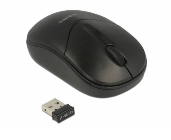 Delock Optical 3-button mini mouse 2.4 GHz wireless 