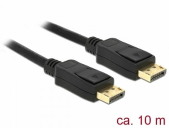 Delock Displayport 1.2 kabel samec &gt; Displayport samec 4K 60 Hz 10 m
