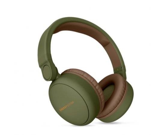 ENERGY Headphones 2 Bluetooth Green, komfortní circumaurální Bluetooth sluchátka, 93 ±3 dB
