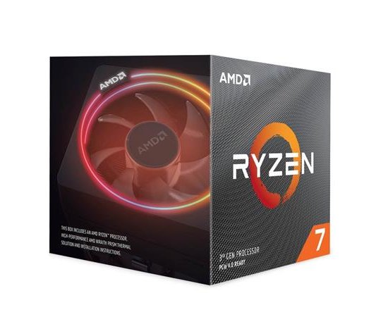 AMD cpu Ryzen 7 3700X AM4 Box (8core, 16x vlákno, 3.6GHz / 4.4GHz, 32MB cache, 65W), s chladičem Wraith Prism RGB