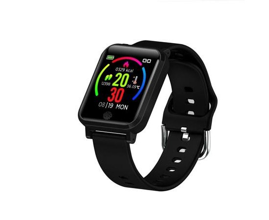 IMMAX chytré hodinky TEMP WATCH/ 1,3&quot; TFT/ DA14585/ BT 4.0/ IP67/ Android 4.4/ iOS 8.0 a vyšší/ CZ app/ černé