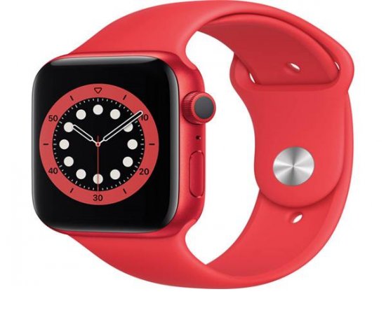 Apple Watch Series 6 44mm (PRODUCT) Red se sportovním řemínkem