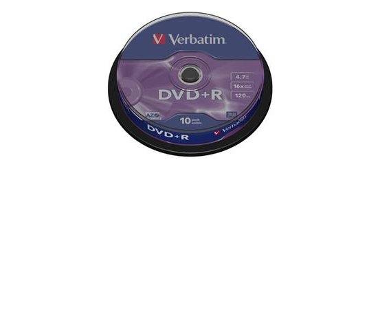 VERBATIM DVD+R AZO 4,7GB, 16x, spindle 10 ks