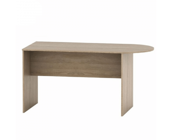 KONDELA Zasadací stôl s oblúkom 150, dub sonoma, TEMPO ASISTENT NEW 022
