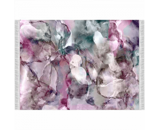 KONDELA Koberec, ružová/zelená/krémová/vzor, 120x180, DELILA