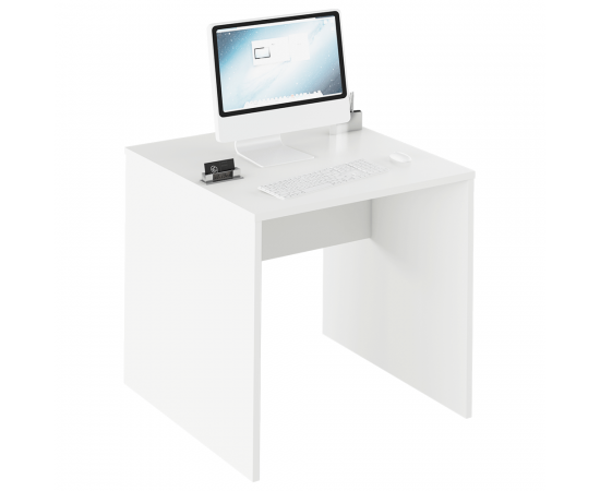 KONDELA Písací stôl, biela, RIOMA TYP 17