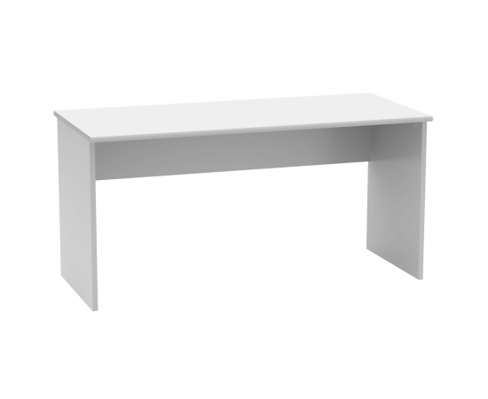 KONDELA Písací stôl, biela, JOHAN 2 NEW 01