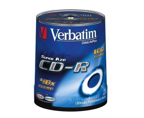 CD-R VERBATIM DTL Extra Protection 700MB, 52x, CakeBox100x