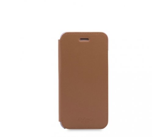 Knomo puzdro Leather Folio pre iPhone 7/8 - Caramel