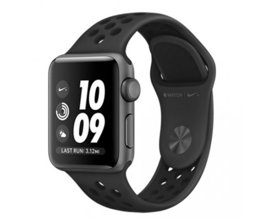 Apple Watch Nike+ Series 3 GPS, 38mm Space Grey Aluminium Case with Anthracite/Black Nike Sport Band