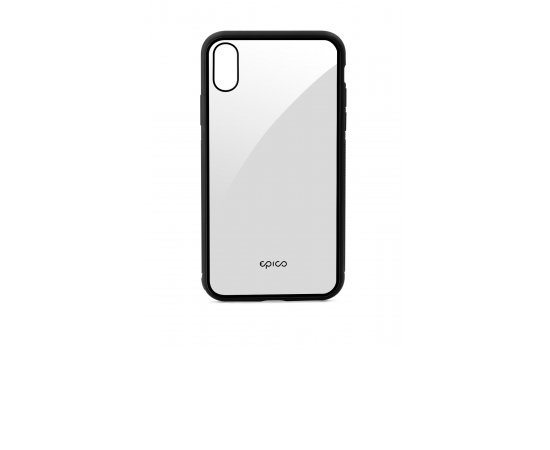 Epico Glass Case pro iPhone XR - transparentný/čierny