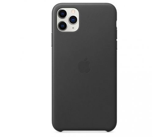 Apple iPhone 11 Pro Max Leather Case - Black
