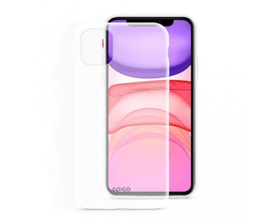 EPICO SILICONE CASE iPhone 11 - biely transparentný