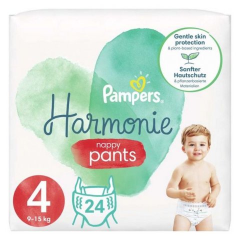 PAMPERS HARMONIE PANTS S4 24KS 9-15KG