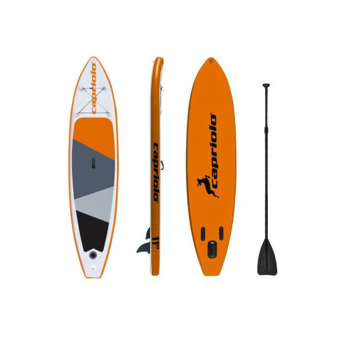 CAPRIOLO INFLATABLE PADDLE BOARD 335X3X15CM- ORANGE