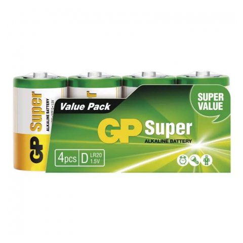 GP ALKALICKA BATERIA SUPER D (LR20) 4SH