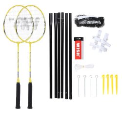 Sada raket na badminton WISH Alumtec 4466, žlutá