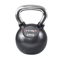 Vinylový kettlebell s chromovaným úchopem HMS KGC 24 kg