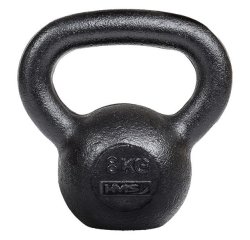 Litinový kettlebell HMS KZG08 8 kg, černý