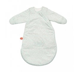 NATTOU Vak spací bavlnený s rukávmi na zips TOG 2, 0-3 m, 60 cm Mila, Zoe &amp; Lana