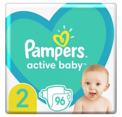 PAMPERS Active Baby Plienky jednorazové 2 (4-8 kg) 96 ks