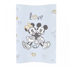 CEBA Podložka prebaľovacia mäkká COSY (50x70) Disney Minnie&amp;Mickey Blue