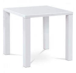 AUTRONIC AT-3005 WT jedálenský stôl 80x80x76cm, vysoký lesk biely
