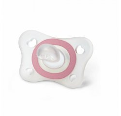 Chicco Physio Forma Mini Soft upokojujúce cumlíky, 2ks, ružová/transparentná, 2-6m