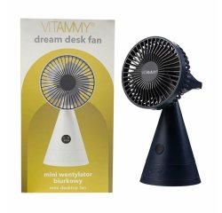 VITAMMY Dream desk fan,  USB mini stolný ventilátor, čierny