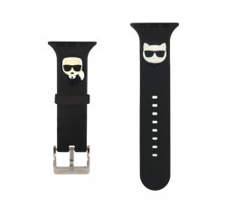 Karl Lagerfeld Karl and Choupette Řemínek pro Apple Watch 42/44mm Black