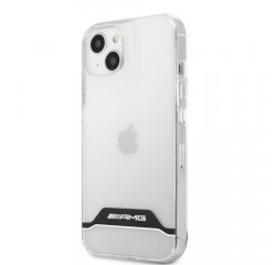 AMG PC/TPU White Stripes Zadní Kryt pro iPhone 13 Transparent