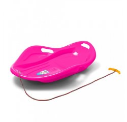 Detský sánkovací klzák Mušľa Baby Mix PREMIUM KOMFORT 80 cm ružový