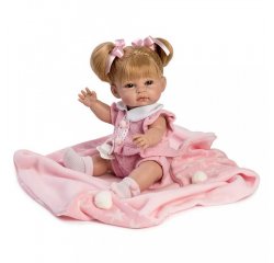 Luxusná detská bábika-bábätko Berbesa Kamila 34cm