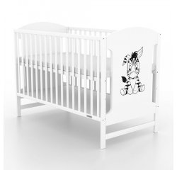 Detská postieľka New Baby MIA Zebra biela