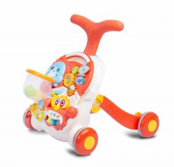 Detské hrajúce edukačné chodítko 2v1 Toyz Spark orange