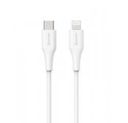 eSTUFF INFINITE Super Soft USB-C to Lightning Cable to Cable MFI 1m, 100% recyklovaný, bílá