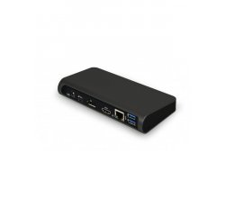 PORT CONNECT Dokovací stanice 8v1 USB-C, dual video, Ethernet, Display Port, audio, USB 3.0