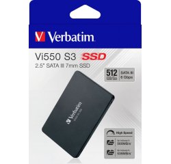 Verbatim SSD 512GB SATA III Vi550 S3 interní disk 2.5&amp;quot;, Solid State Drive