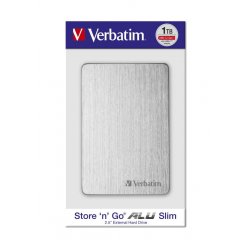 HDD 2.5&amp;quot; 1TB USB 3.2/USB-C Gen 1 ALU Slim stříbrný, externí disk Store ‘n’ Go Verbatim