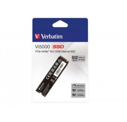 Verbatim SSD 512GB Vi5000 Internal PCIe NVMe M.2, interní disk, černá